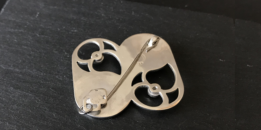 Broche Colgante -Esgrafiado Segoviano nº2 (Negro Granito)-