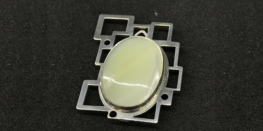 Colgante - Broche en Plata 925mm. 
